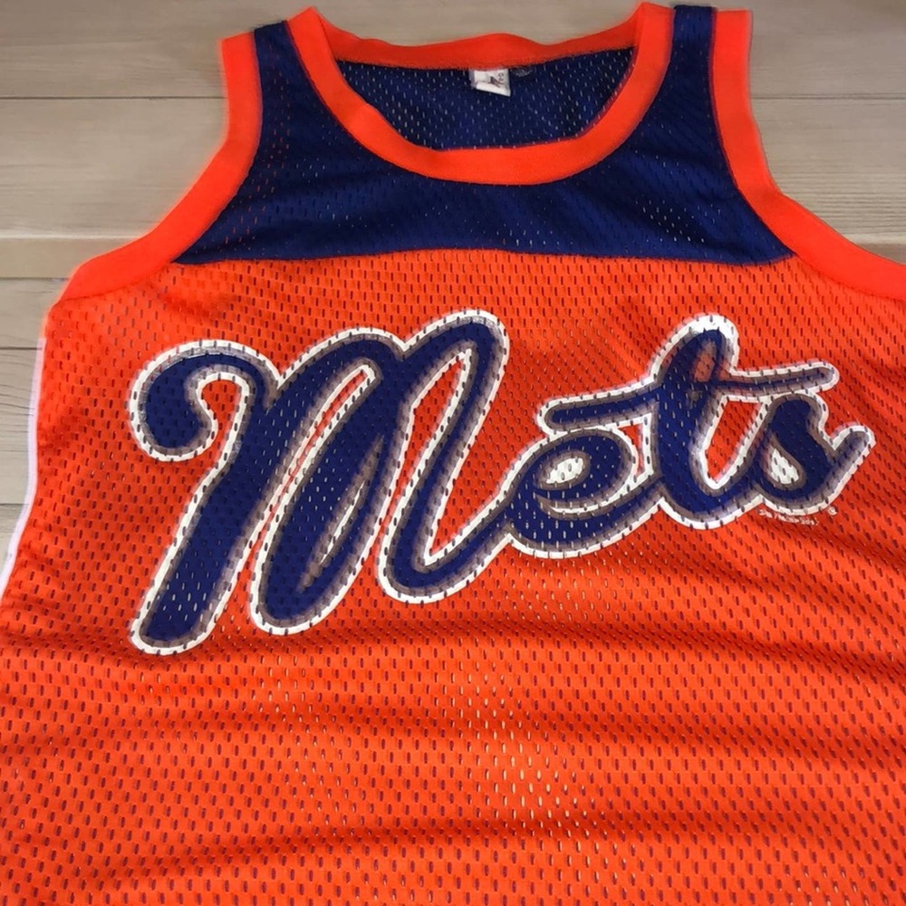 New York Mets Glll Women’s Tank Top Orange/Navy size Large - Picture 1 of 7